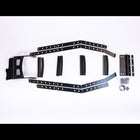 All of the components of the C4 Summit Hatch Ladder laid out on a white background. 