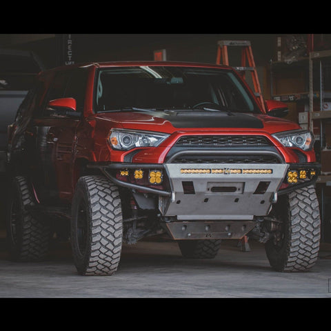 5th Gen 4Runner with the low bull bar version of the C4 Hybrid winch bumper.