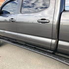 View of the slider steps and their dimple died surface.