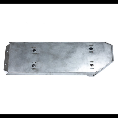 View of the fuel tank skid sitting on a white table.