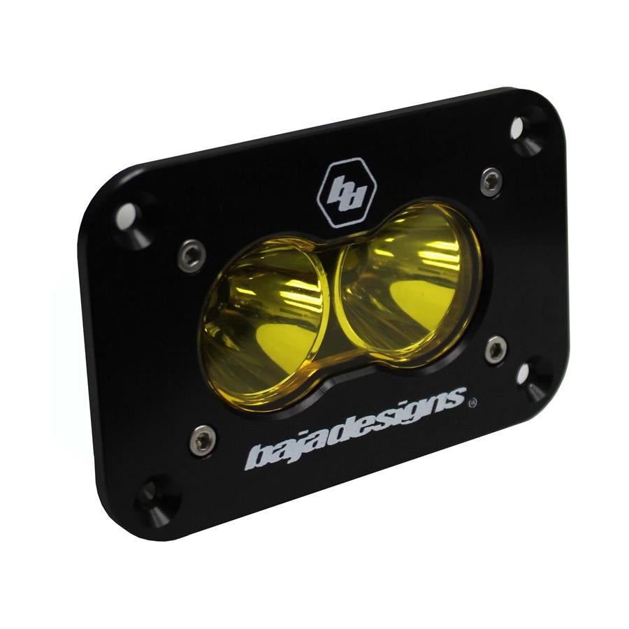 Baja Designs S2スポーツライト 54-7811 アンバースポット Baja Designs S2 Sport Amber Flush Mount | C4 Fabrication