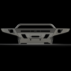 Straight on front view of a digital rendering of the C4 Overland bumper with mid-height bull bar.