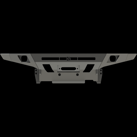 Front view of the digital rendering of the C4 Overland bumper with no bull bar.