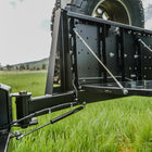 View showing the C4 swing out extended and the gas-assist shock hidden underneath. 