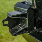 Close-up of the latch catch and beveled seats that ensure that the C4 swing out doesn't rattle or vibrate. 