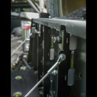 View of the top edge of the C4 swing out showing the robust structure. 