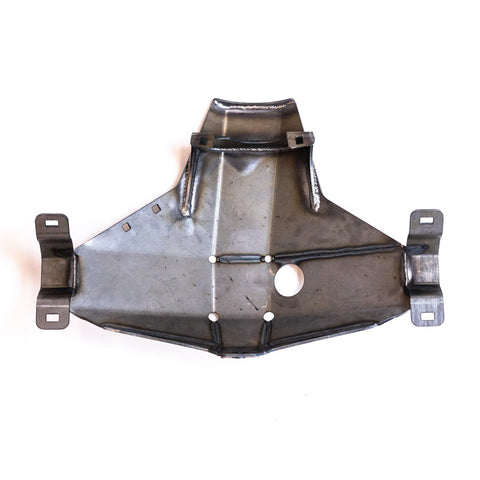 View of the inner structure of the C4 rear diff skid for Tacoma.