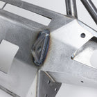 Close-up photo of the Overland Bumper from C4 Fabrication highlighting the integrated tow points welded into the bumper from both front and back.