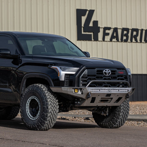 Quartering photo of a 2022 Tundra with the C4 Overland bumper.