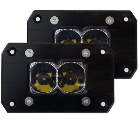 heretics pair pack of ba-2 flush mount led lights