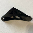Close up image of the accessory side step for the C4 Summit hatch ladder showing its double-gusseted construction and serrated top step pad. 