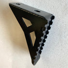 Side view of the accessory side step from C4 Fabrication showing the structure and thickness of its construction and the serrated grip reliefs cut into its top step platform.