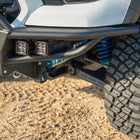 Close up of the tube style wings on the C4 Hybrid winch bumper.
