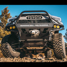 Low angle of the C4 Hybrid bumper and front skid plate.